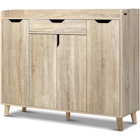 Artiss 120cm Shoe Cabinet - Wood