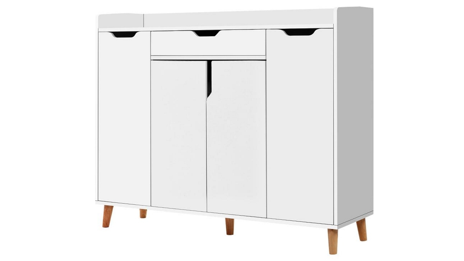 Artiss 5-Tier Pair of 30 Shoe Rack- White