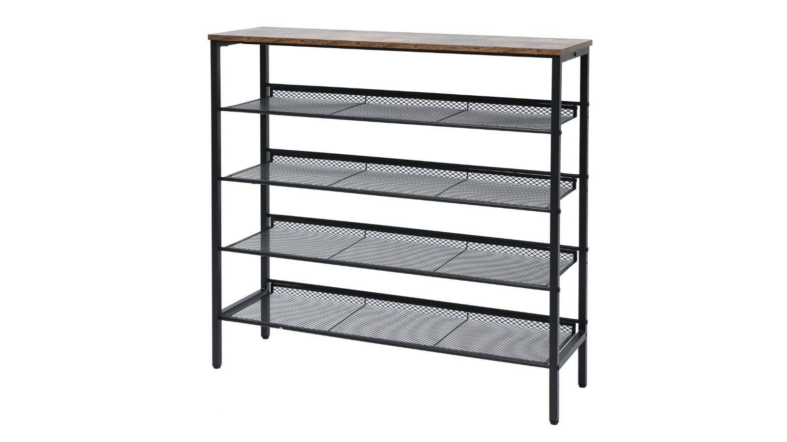 YES4HOMES 5-Tier Flat and Slant Adjustable Stand Shoe Rack - Large