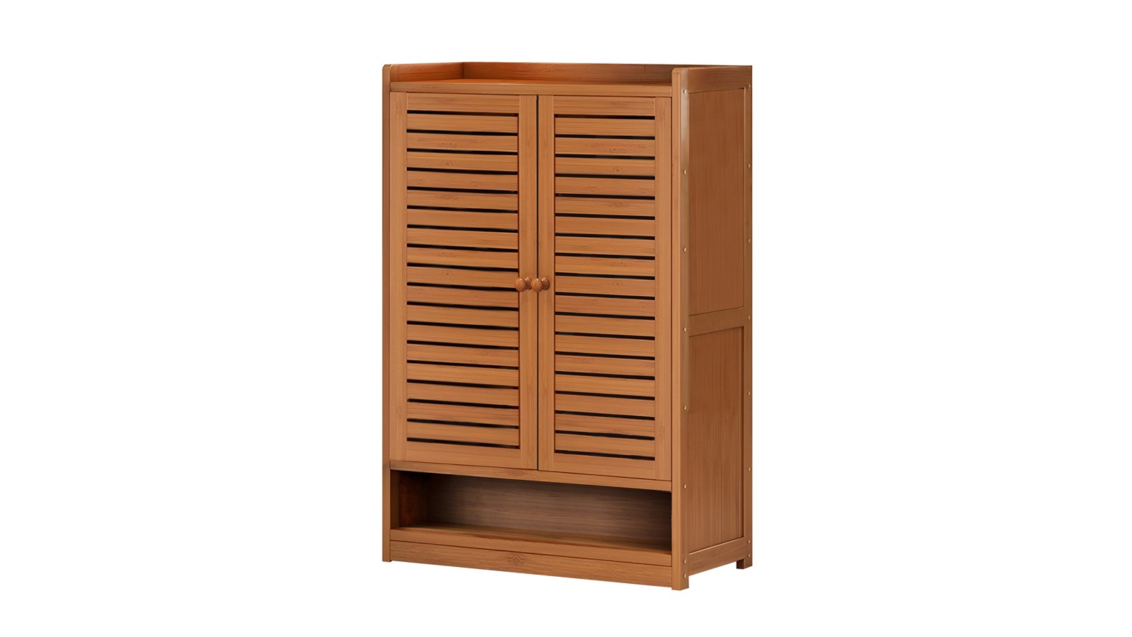 Lauft 5-Tier Louvered Door Shelve Shoe Rack Organiser