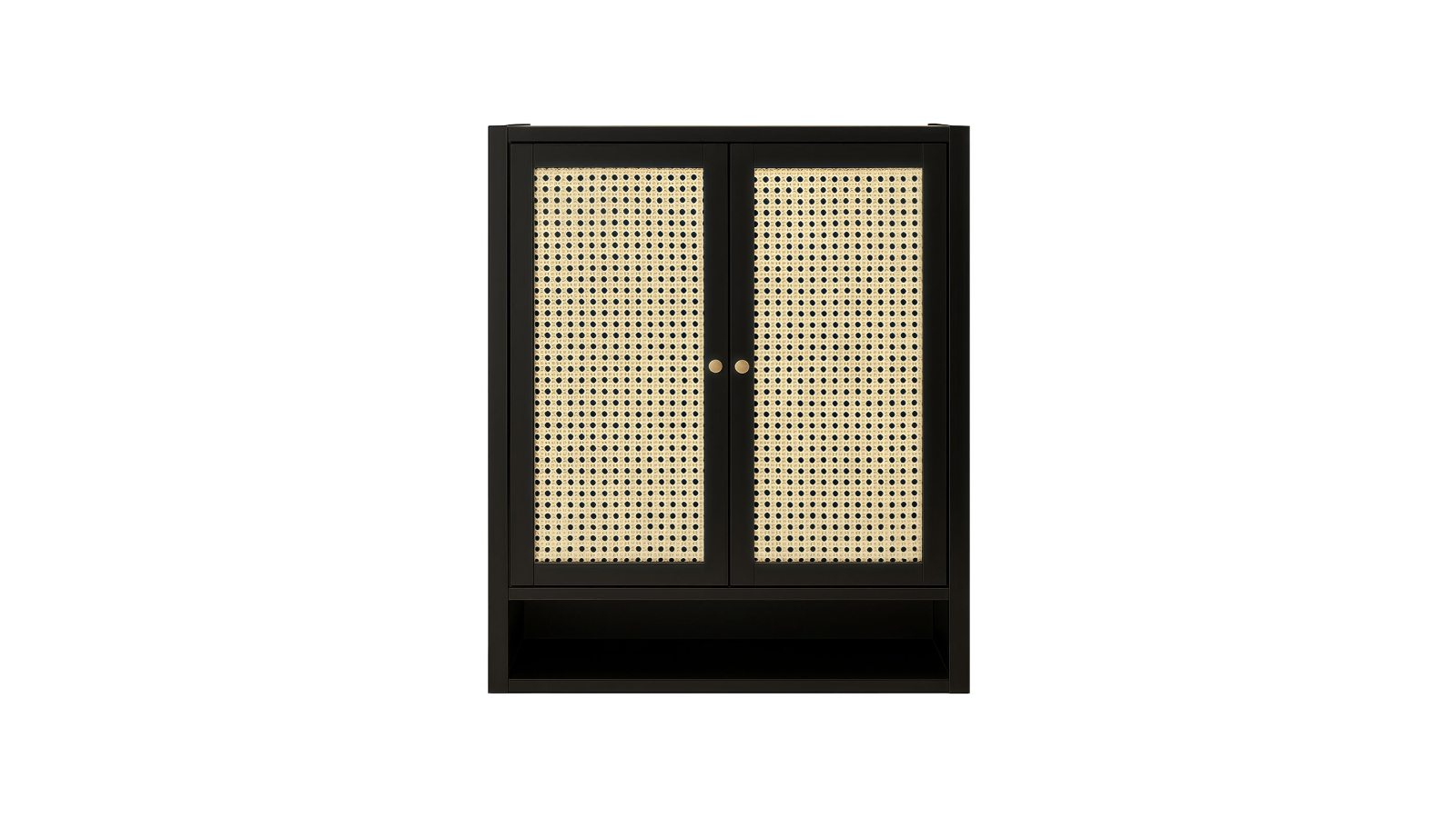 MIUZ 2-Door Bamboo Shoe Rack with Multi-Layer Design and Ventilated Door