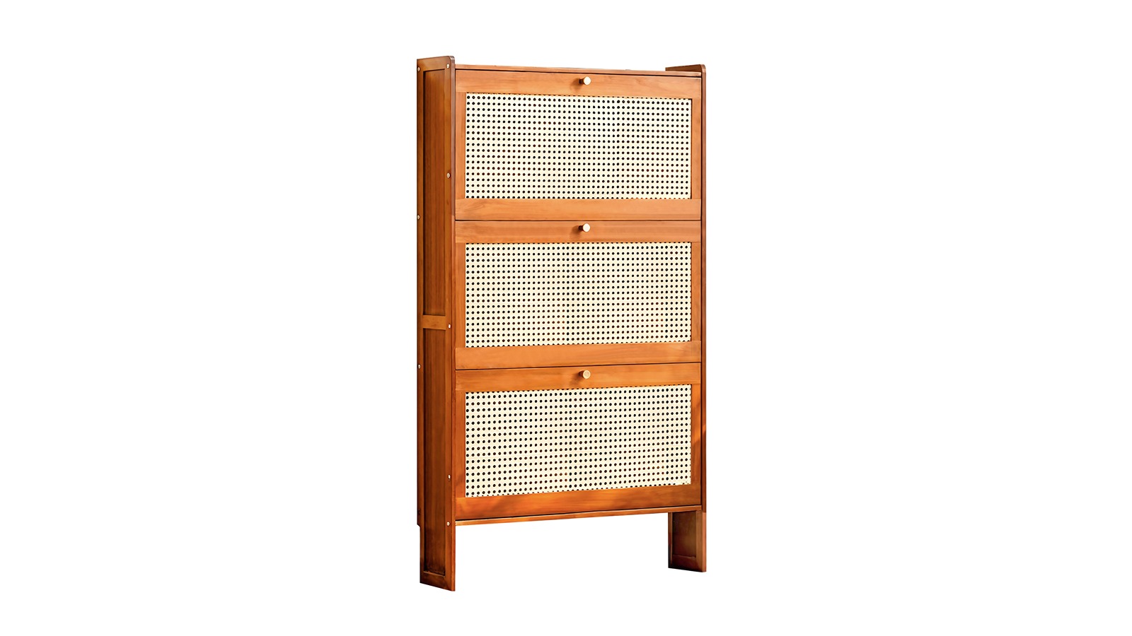 Lauft 3-Tier Flip Door Shelve Slim Shoe Rack
