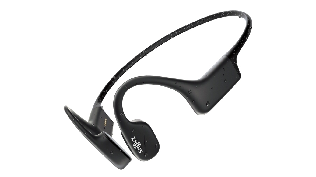 Shokz OpenSwim Waterproof Bone Conduction MP3 Headphones Black