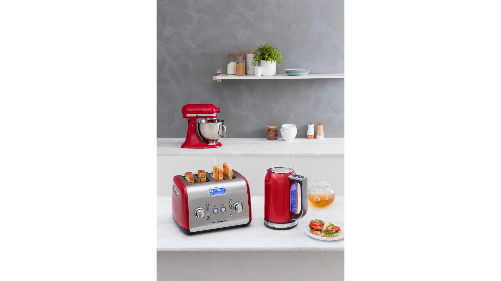 KitchenAid 4 Slice Toaster Empire Red Harvey Norman