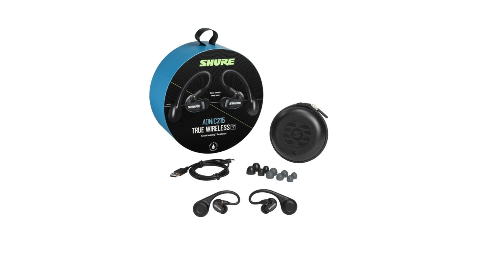 Shure AONIC 215 True Sound Isolating Wireless Earphone - Black