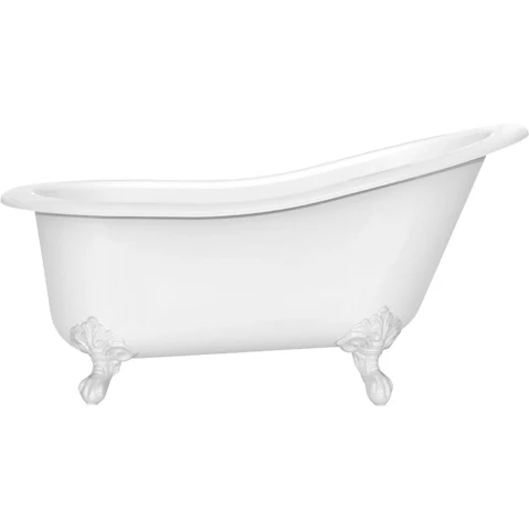 Victoria & Albert Shropshire White Bath with QUARRYCAST Matte White Feet