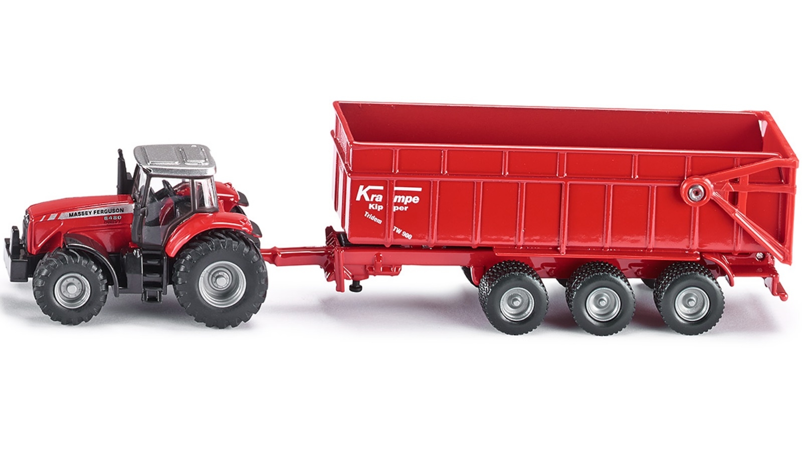 Siku Massey Fergson Tractor with Trailer - 1:87 Scale