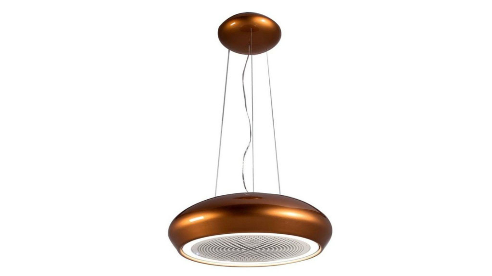 Sirius Ceiling Mount Pendant Recirculating Rangehood - Copper