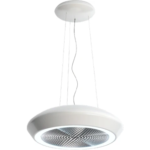 Sirius Ceiling Mount Pendant Recirculating Rangehood - White