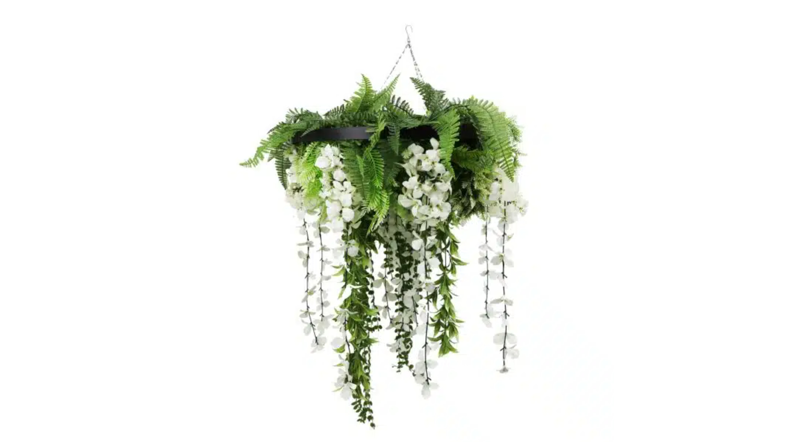 Designer Plants UV Resistant Black Framed Hanging Disc