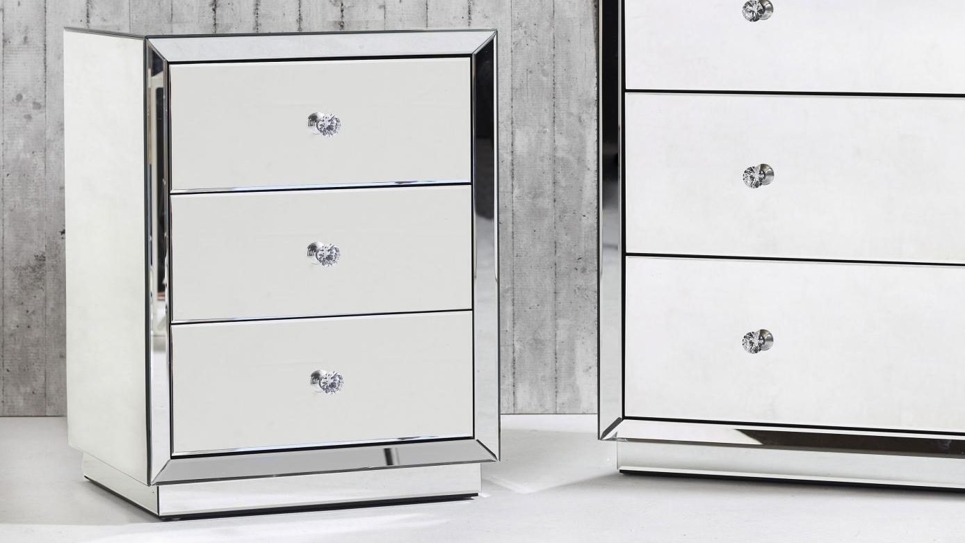 Mirrored bedside store tables harvey norman