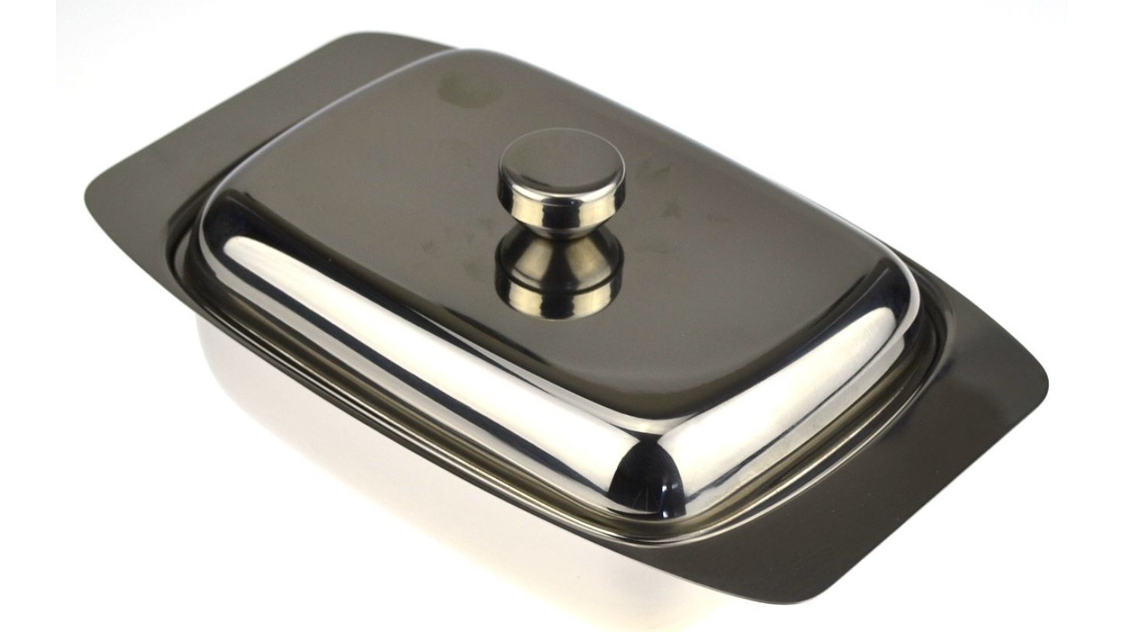 DLine Butter Dish with Lid - Stainless Steel 