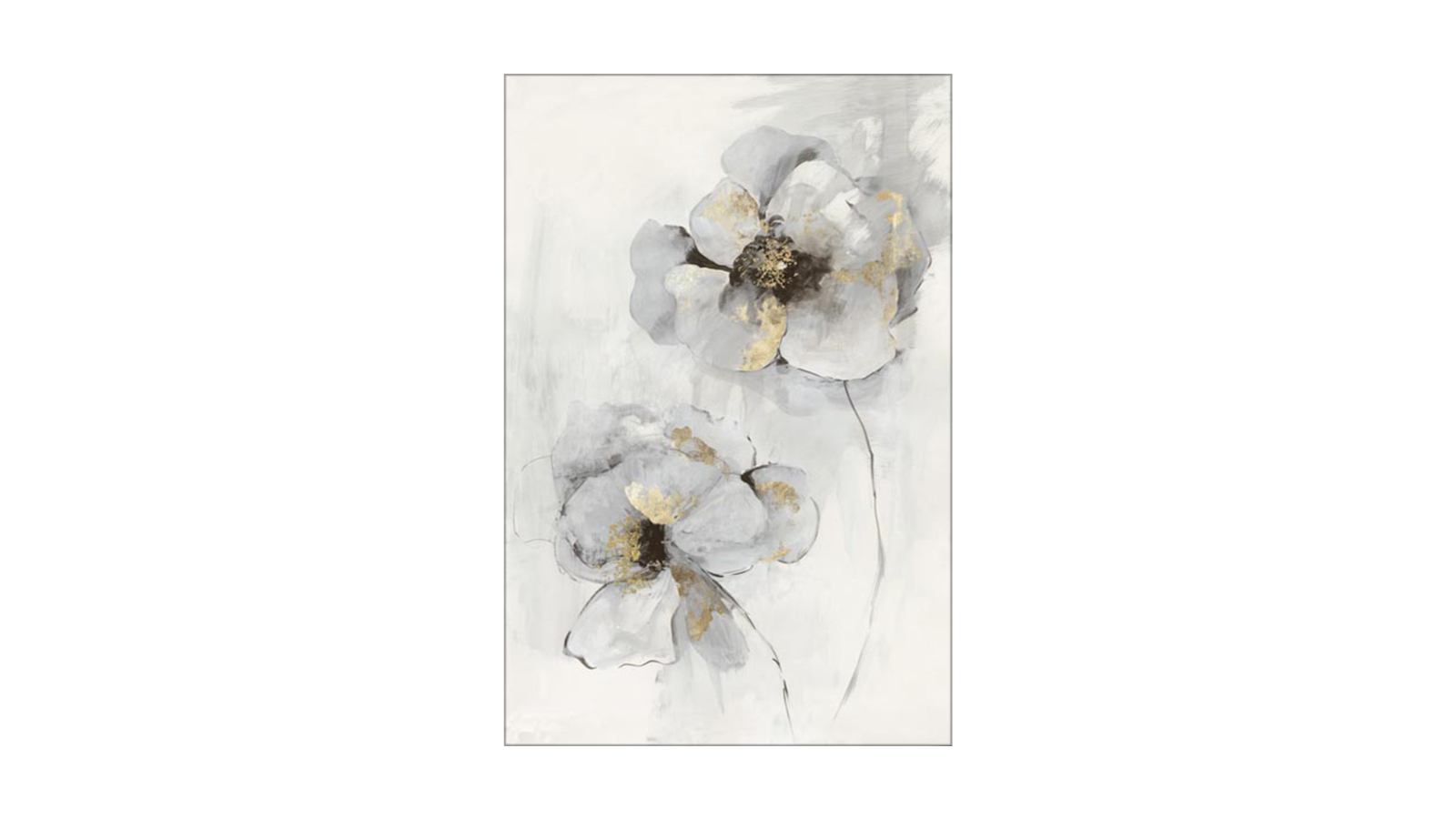 La Grolla Silver Finesse I Unframed Canvas Wall Art 