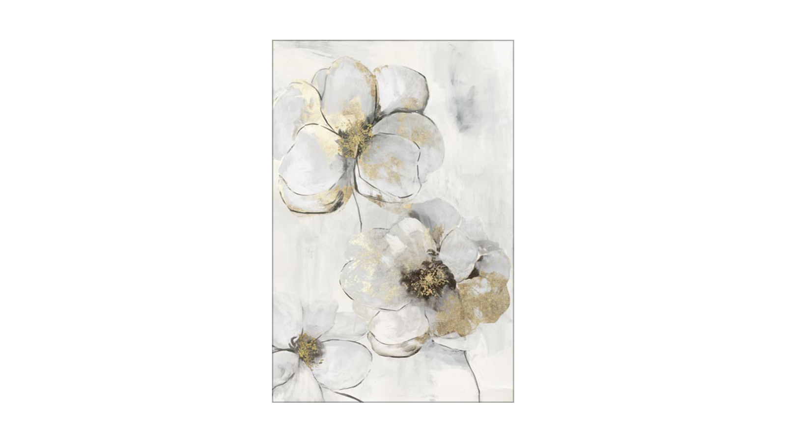 La Grolla Silver Finesse II Unframed Canvas Wall Art