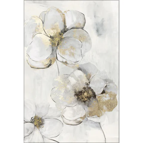 La Grolla Silver Finesse II Unframed Canvas Wall Art