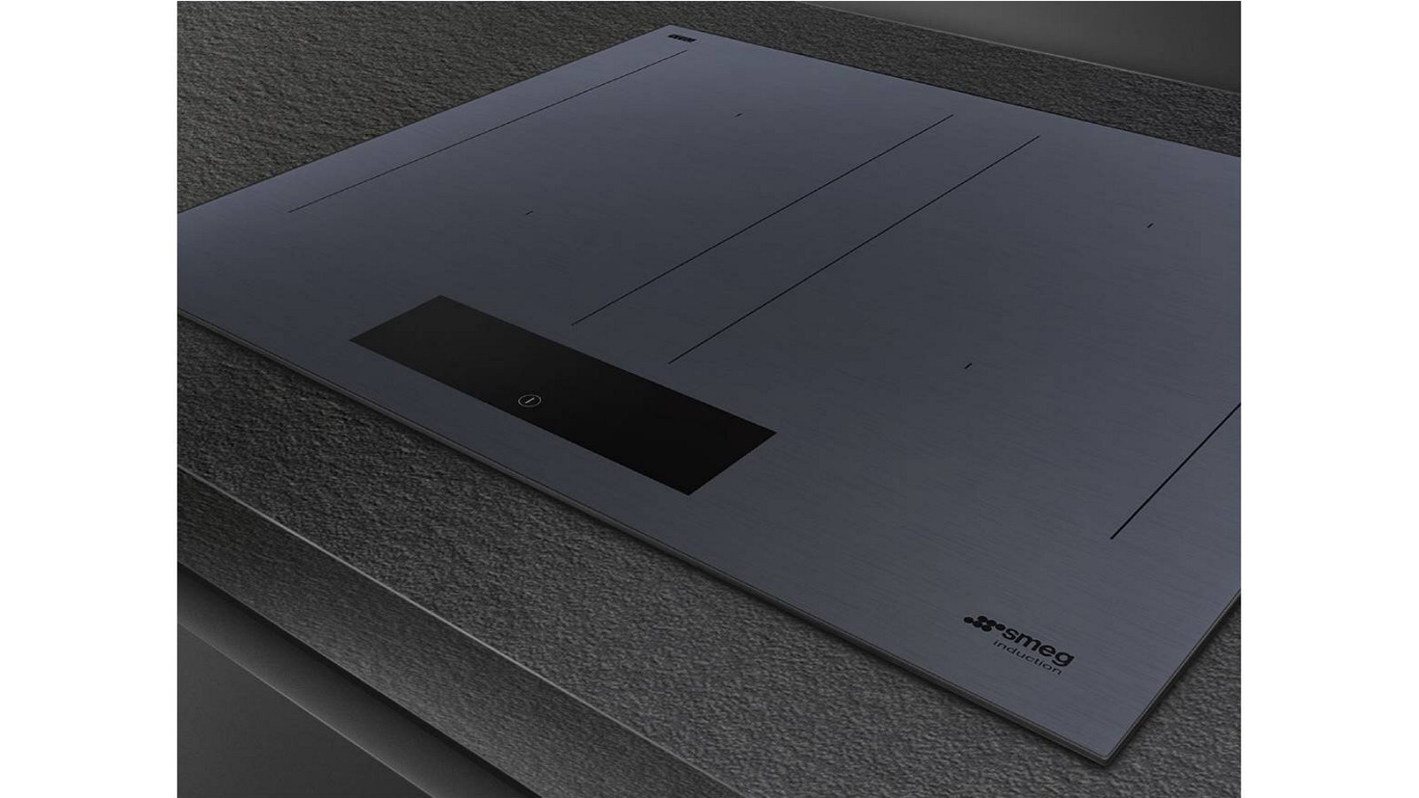 Smeg Linea 60cm MultiZone Induction Cooktop Neptune Grey Harvey Norman