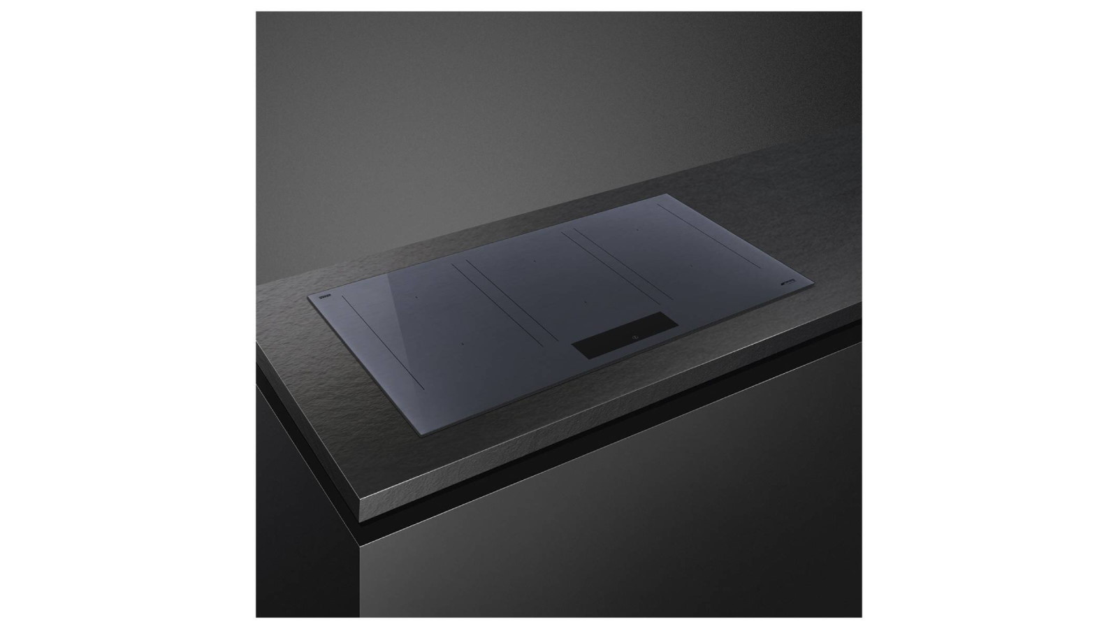 Smeg Linea 90cm MultiZone Induction Cooktop Neptune Grey Harvey Norman