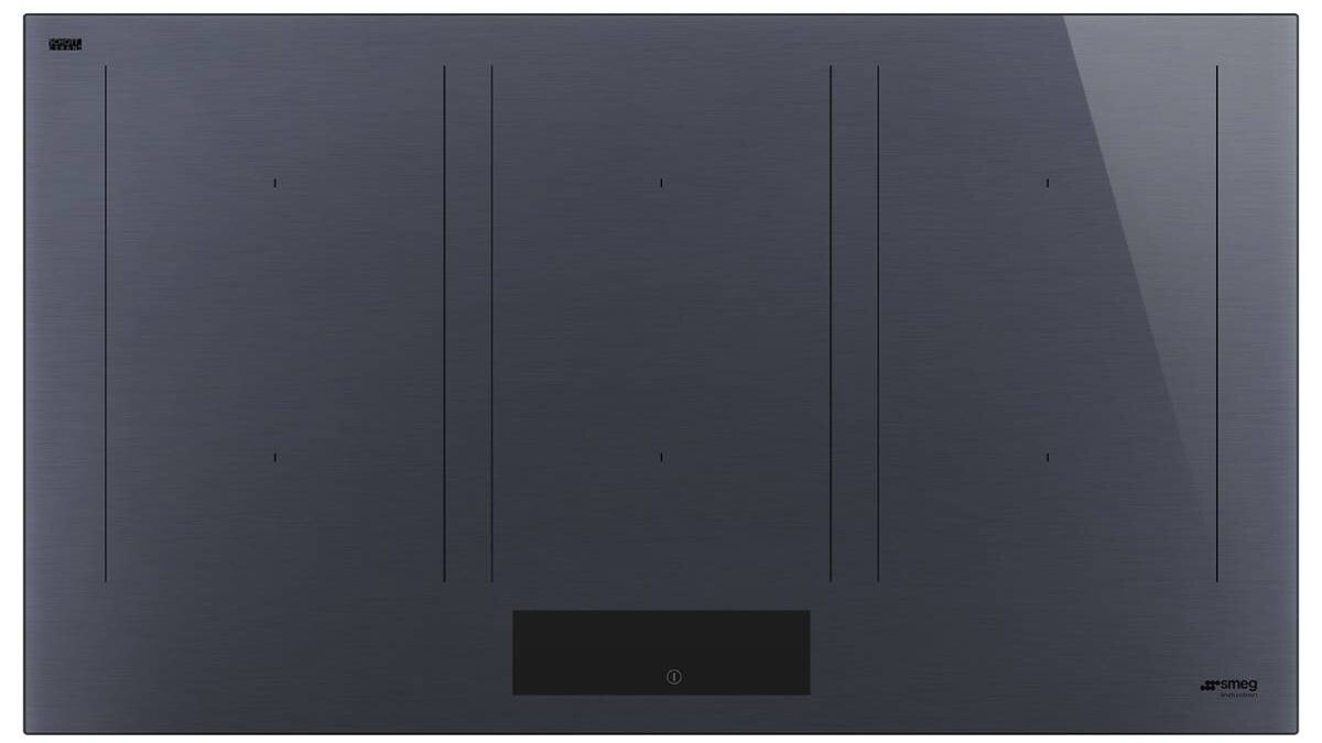 Smeg Linea 90cm MultiZone Induction Cooktop Neptune Grey Harvey Norman