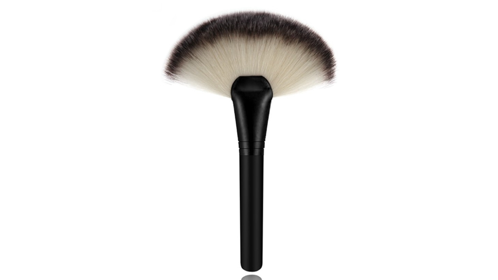 TODO Professional Fiber Define Bronzer Illuminator Flat Fan Brush - Black