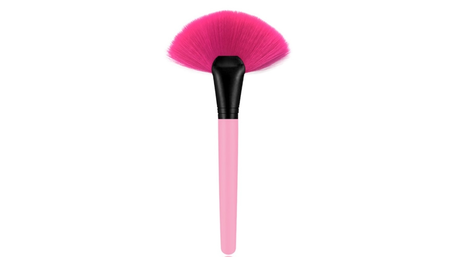 TODO Professional Fiber Define Bronzer Illuminator Flat Fan Brush - Pink