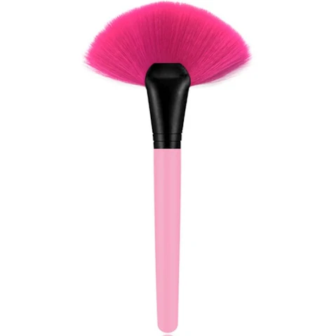 TODO Professional Fiber Define Bronzer Illuminator Flat Fan Brush - Pink