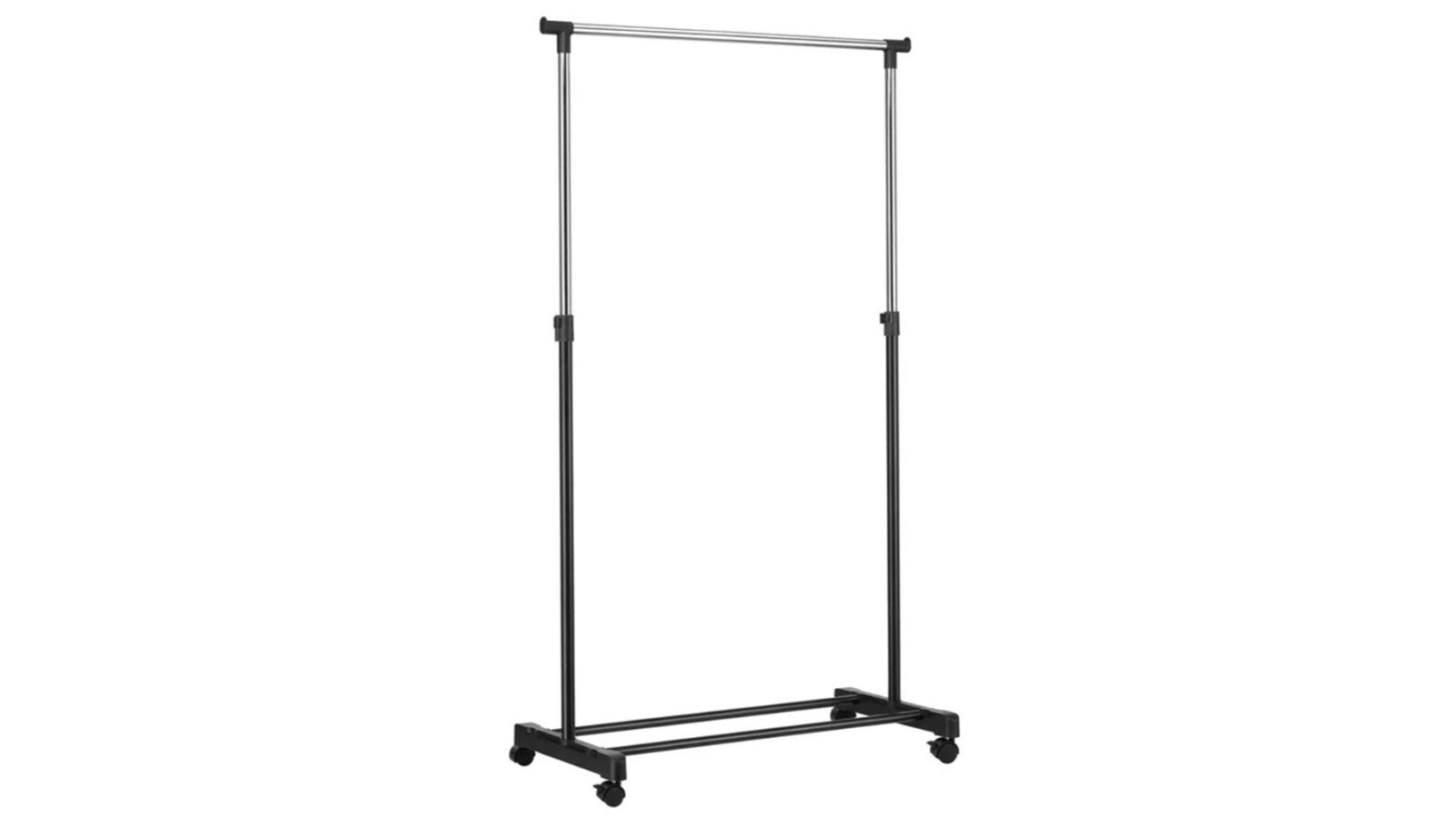Bargene Portable Multi-Function Metal Rail Clothes Rack