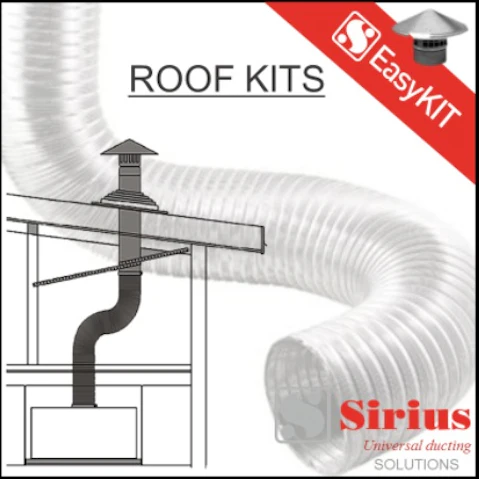 Sirius 20cm Easy Metal Roof Ducting Kit