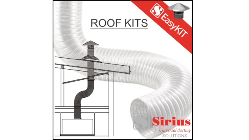 Sirius 15cm Easy Metal Roof Ducting Kit