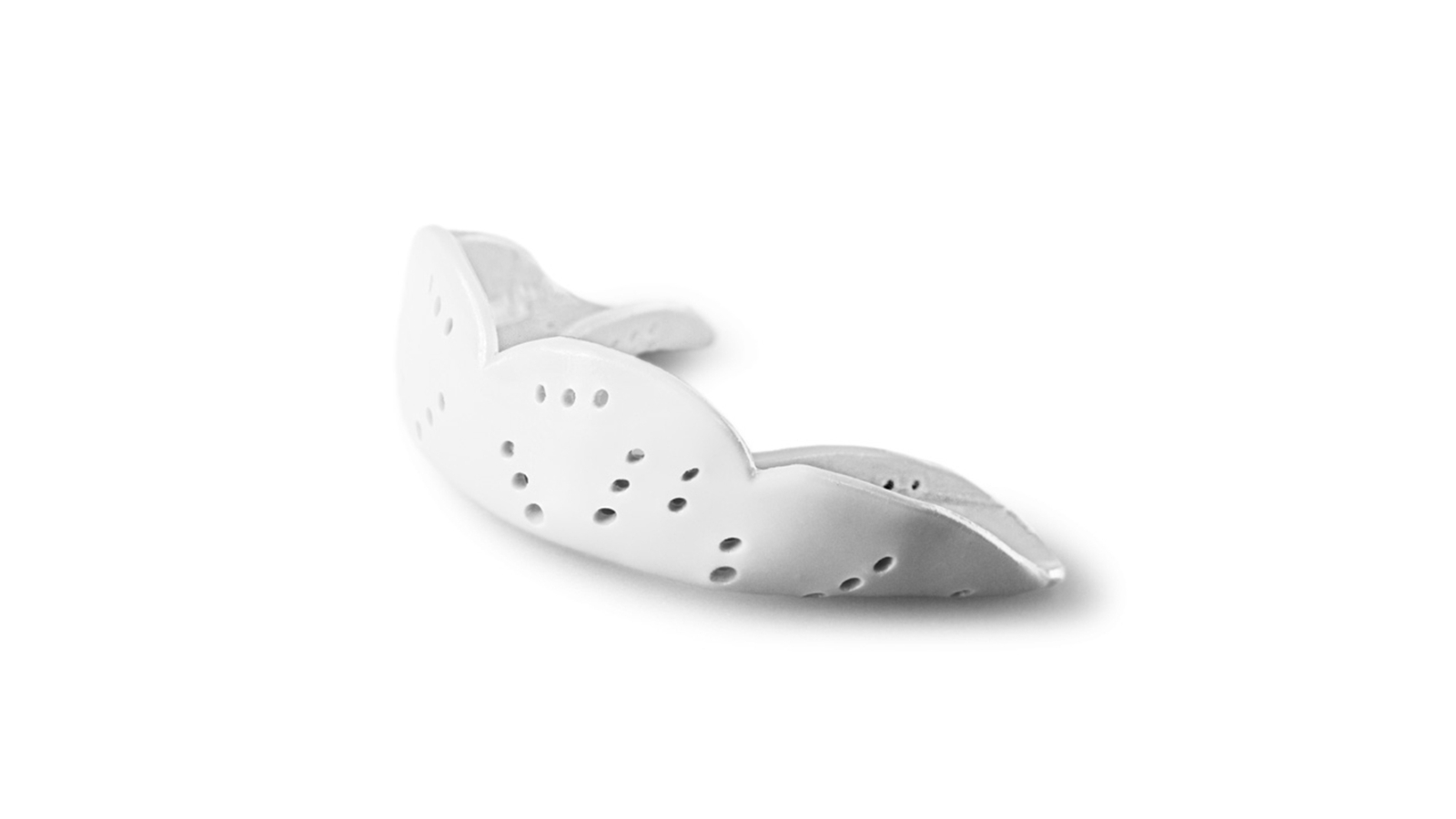 Sisu Aero Large Mouth Guard Sports Teeth Protector - Snow White