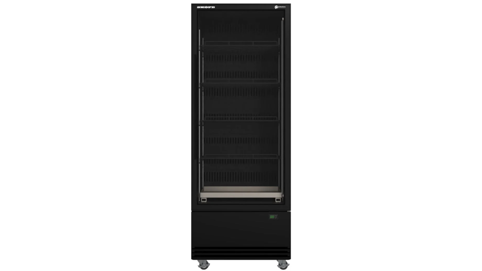 Skope 584L 1 Glass Door Display or Storage Fridge - Black