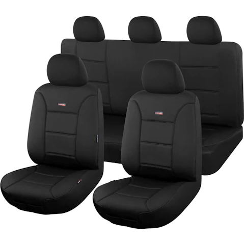 Sharkskin Ultimate Neoprene Seat Cover for Nissan Navara D23 Series 3-4 Dual Cab 11/2017-11/2020 - Black