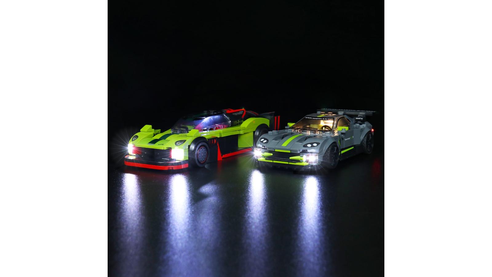 Brick Shine Light Kit for Lego Speed Champions Aston Martin Vantage GT3 76910 Classic Version