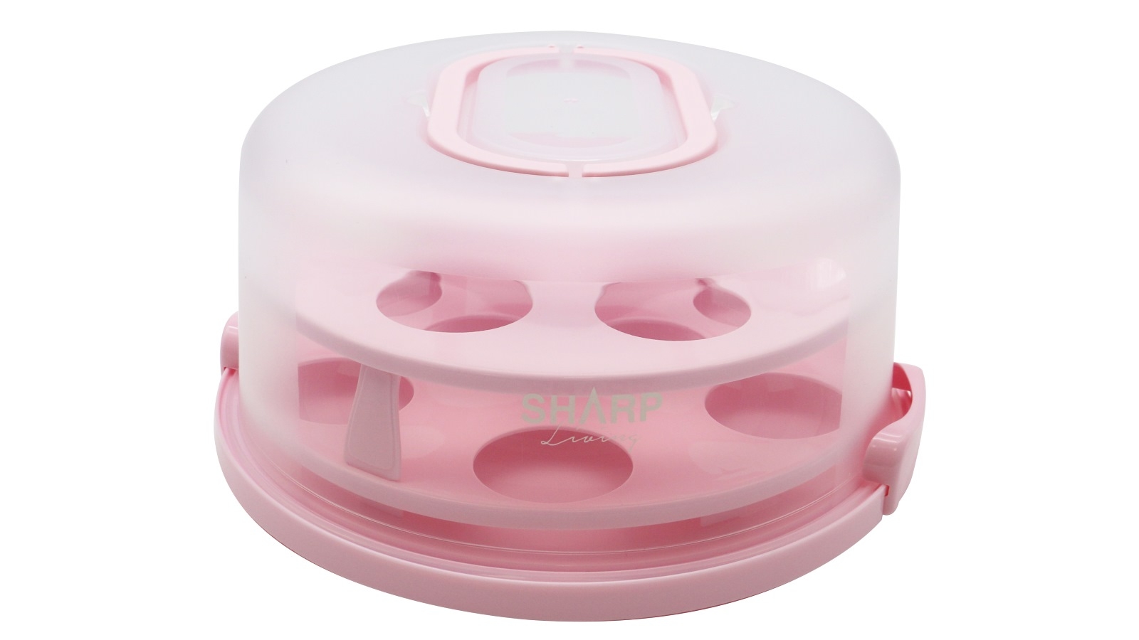 Sharp Living  Double Muffin Storage Box  - Pink