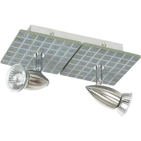 Stylux Lighting 240V Gu10 Slate Resin Tile Spotlight - 2 Lights