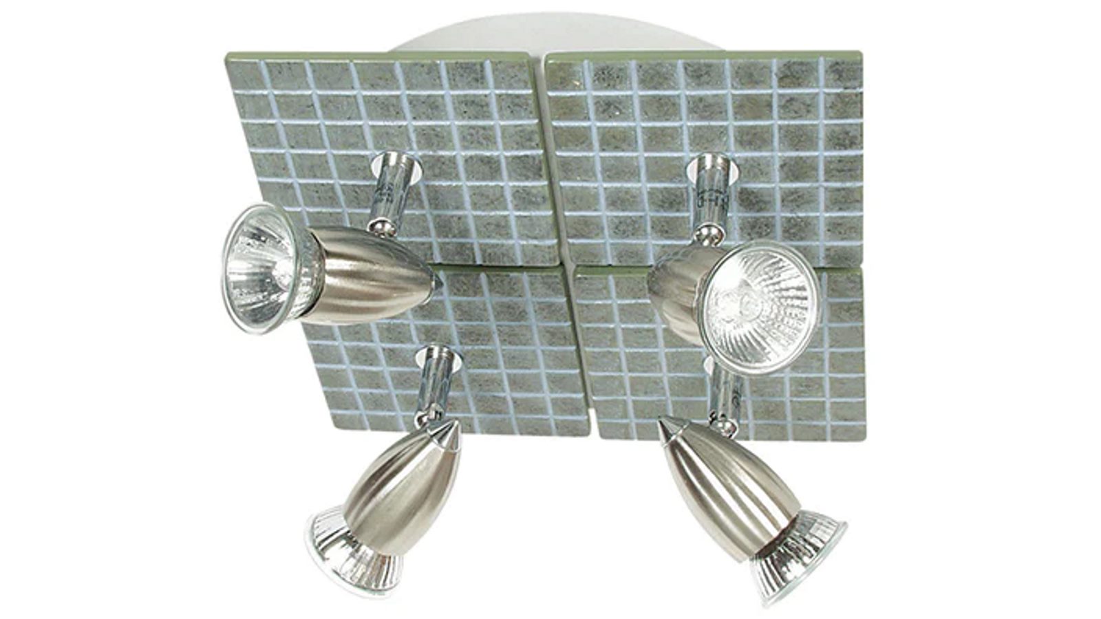 Stylux Lighting 240V Gu10 Slate Resin Tile Spotlight 4 Lights