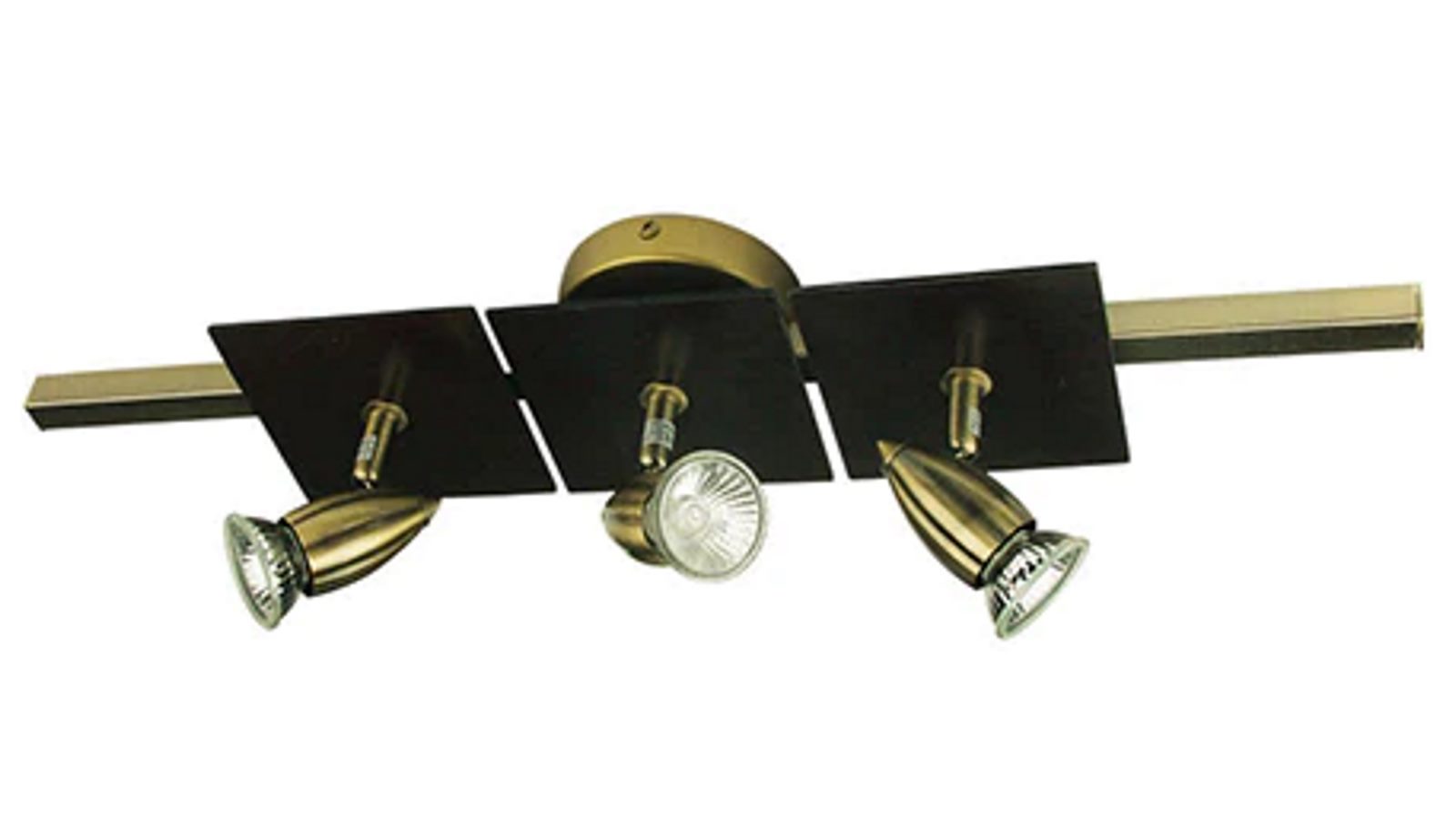 Stylux Lighting 240V Gu10 Walnut Spotlight Den 3 Lights Harvey Norman