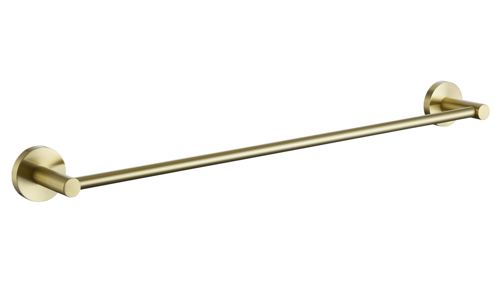 PLD Sienna 800mm Single Towel Rail - Brushed Brass