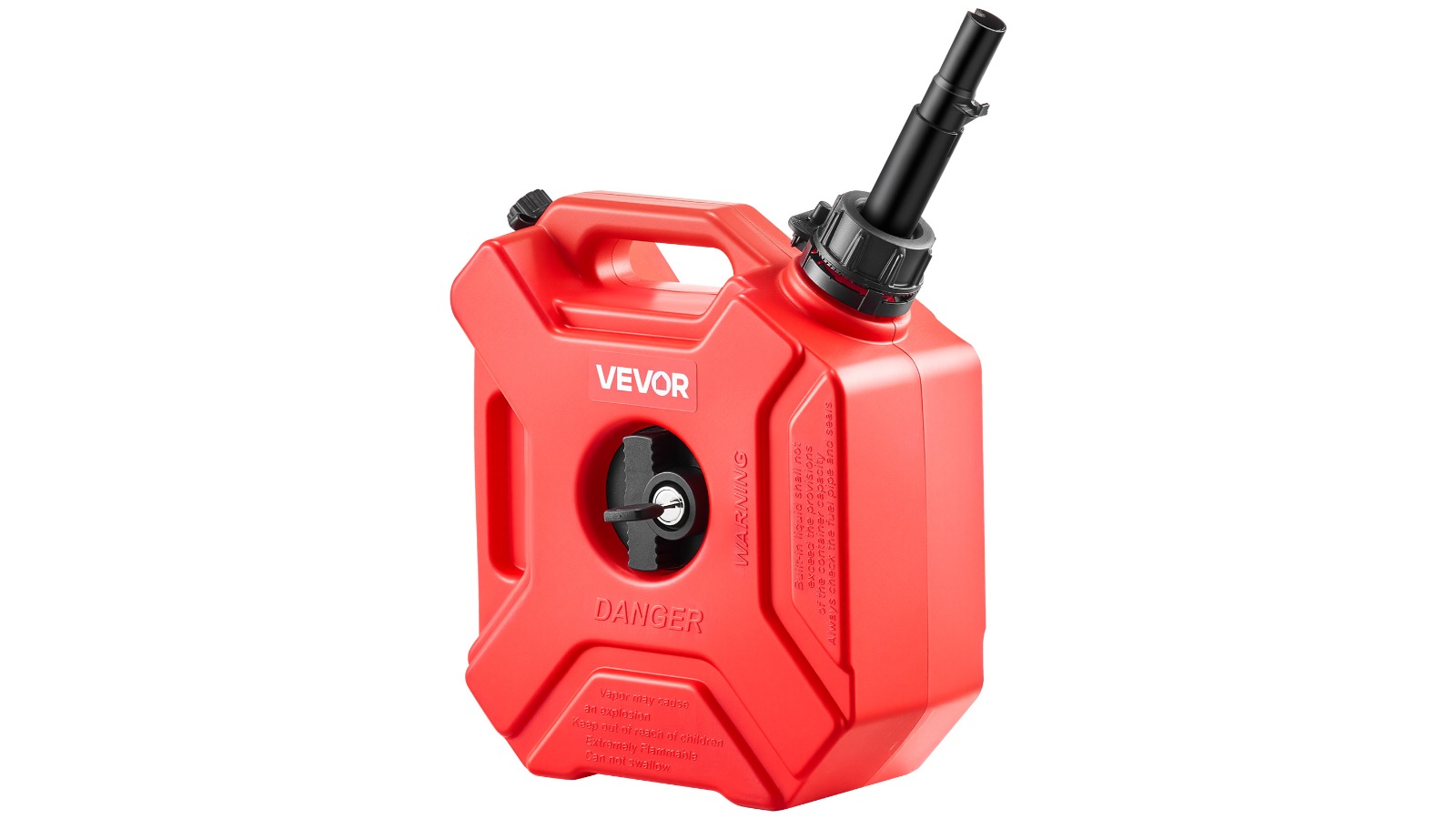 Vevor 5L Portable Gas Can with Lock - Red