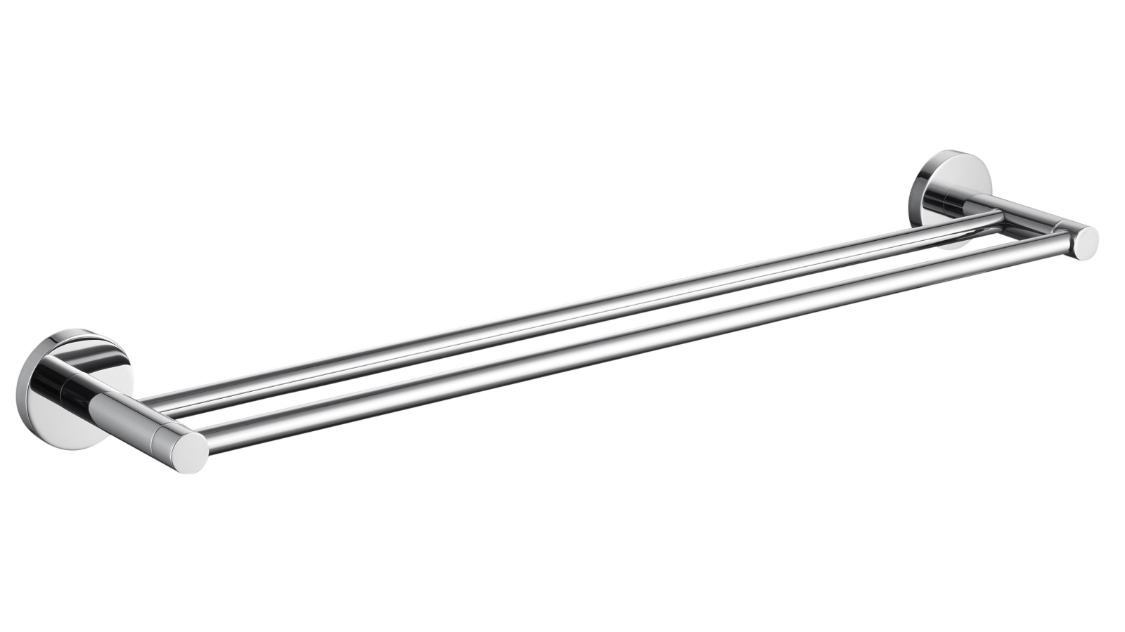 PLD Sienna 600mm Double Towel Rail - Chrome