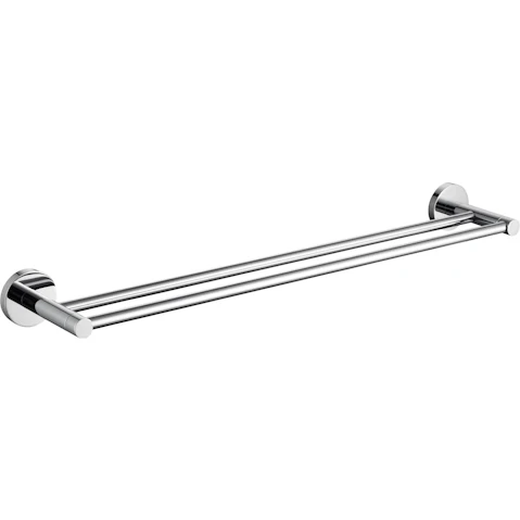PLD Sienna 600mm Double Towel Rail - Chrome