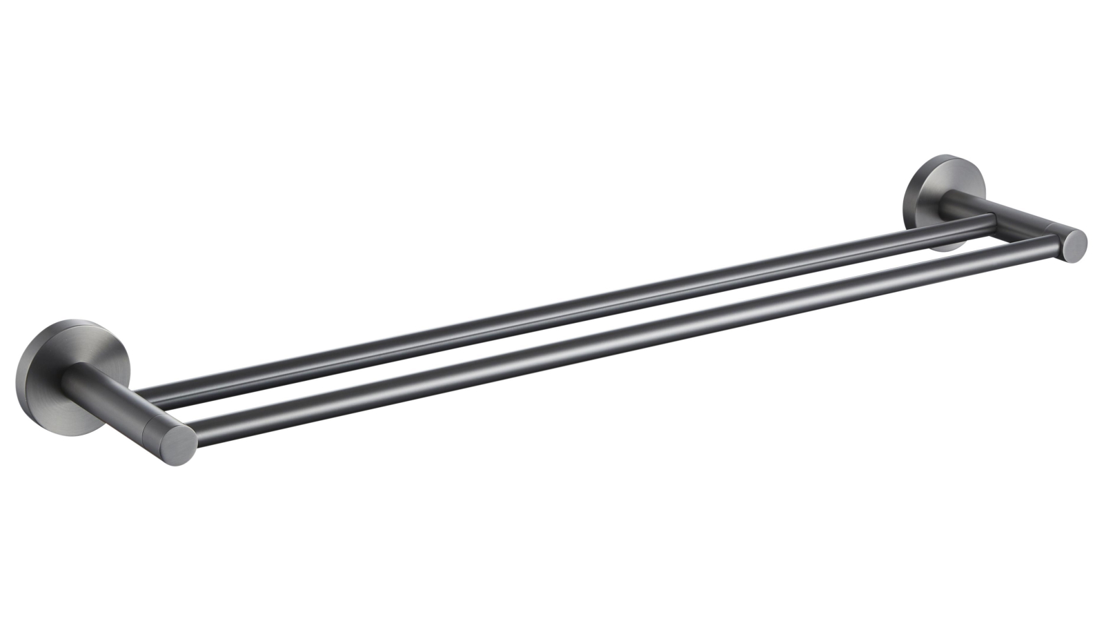 PLD Sienna 800mm Double Towel Rail - Gunmetal Grey
