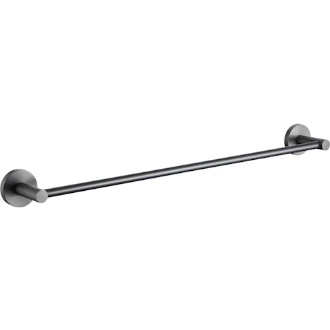 PLD Sienna 800mm Single Towel Rail - Gunmetal Grey