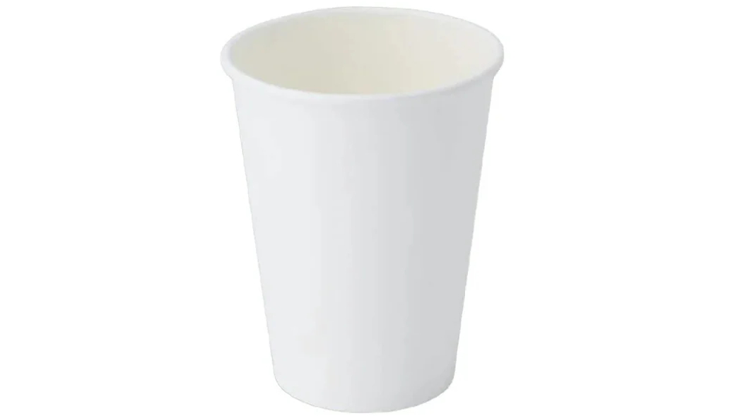 PakMax SLHPC-90-8W White Single Layer Hot Paper Cup - 8oz 9cm
