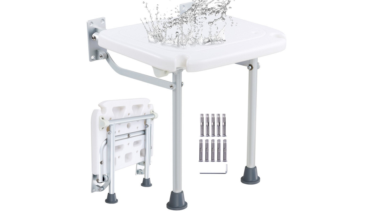 Vevor Folding PE Shower Seat
