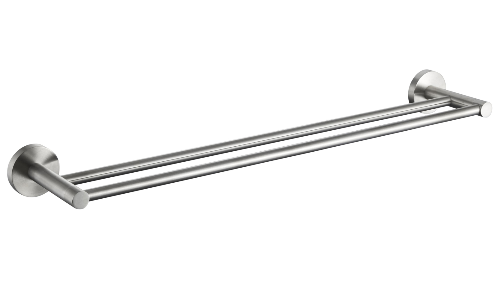 PLD Sienna 600mm Double Towel Rail - Satin Nickel
