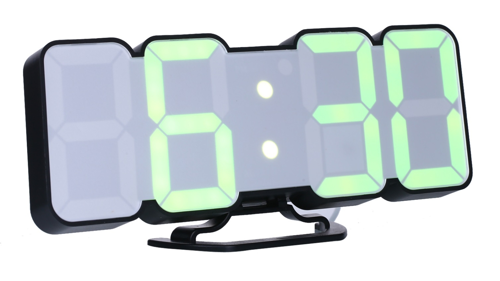 TODO 115 Colour Display LED Digital Alarm Clock - Black