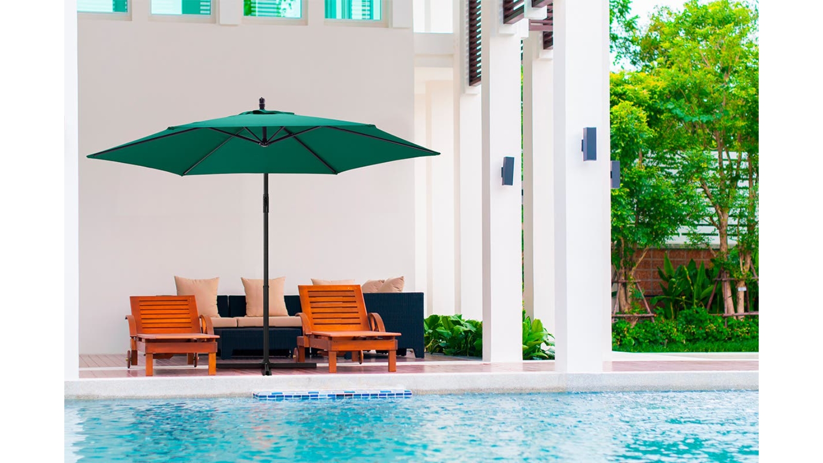 NNEKGE 3 Metre Cantilever Outdoor Umbrella with Bonus Protective Cover