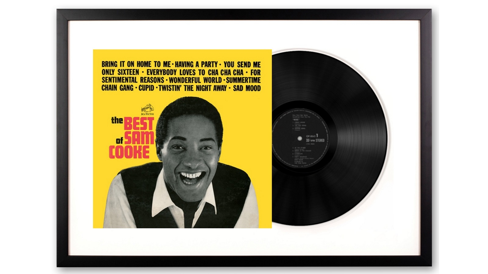 Vinyl Art Framed Sam Cooke The Best Of Sam Cooke Vinyl Album Art