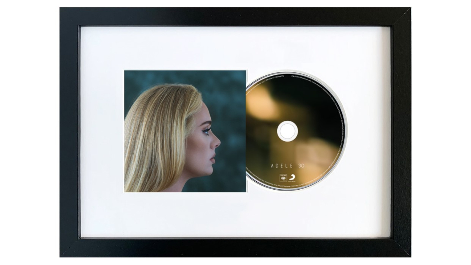 CD Art Acrylic and Wood Adele 30 Album Art