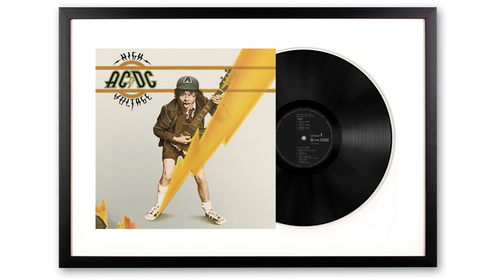 Vinyl Art Framed AC/DC High Voltage Vinyl Album Art | Harvey Norman